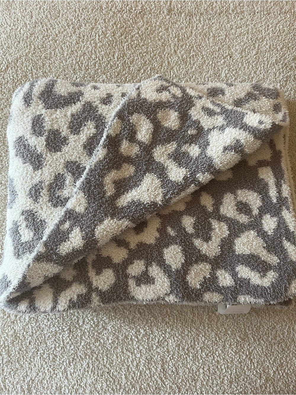 cupcakes & cashmere Leopard Print Throw Blanket